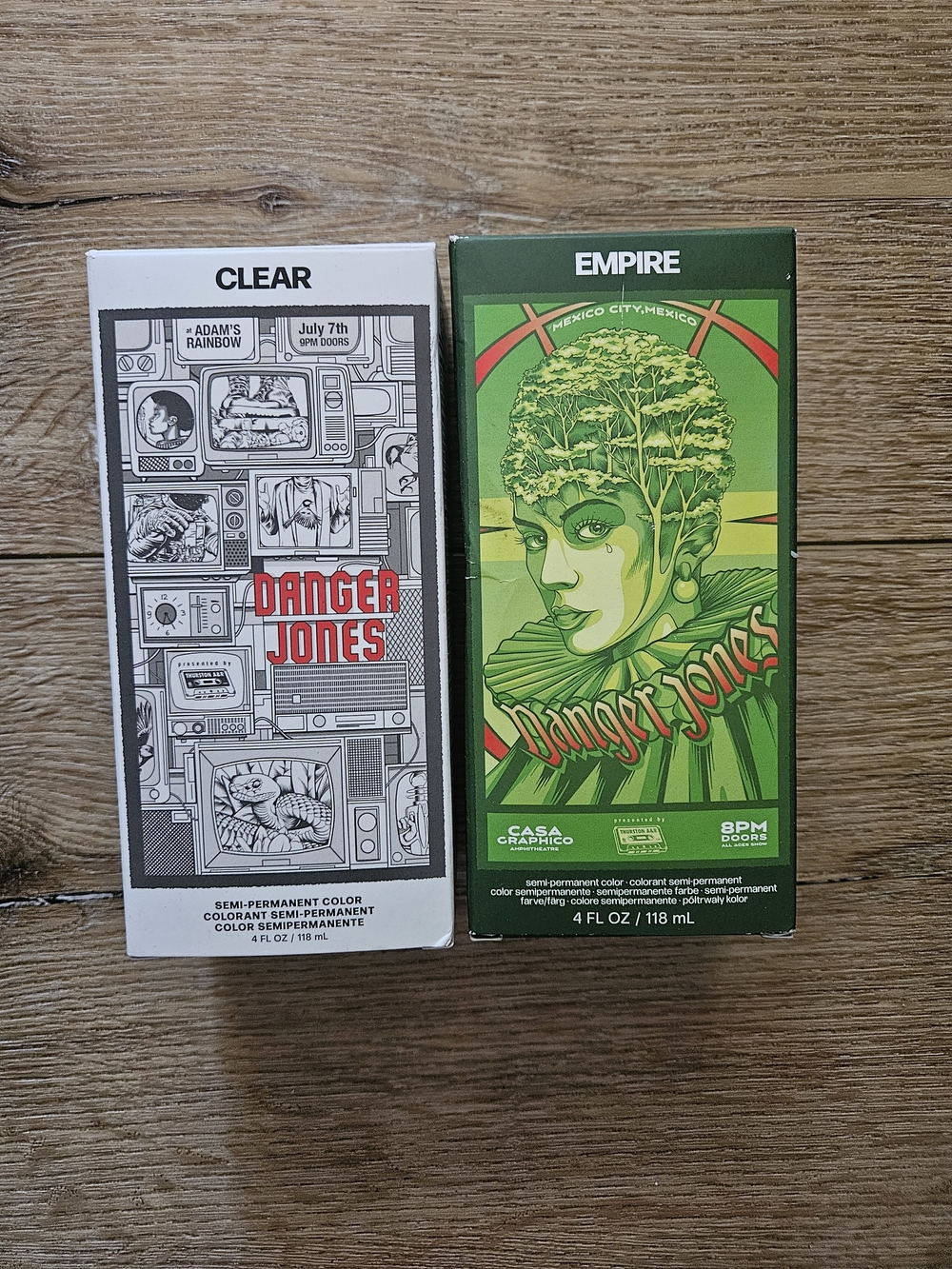 Danger Jones Semi-Permanent Hair Colour – Empire Green + Clear – New